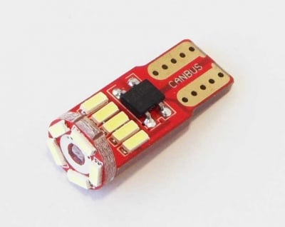 Лампа 12V LED T10 W15 бяла