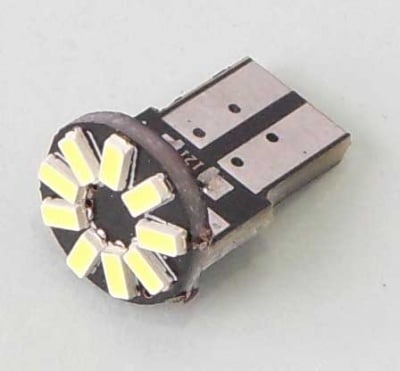 Лампа 12V LED T10 W0914 бяла