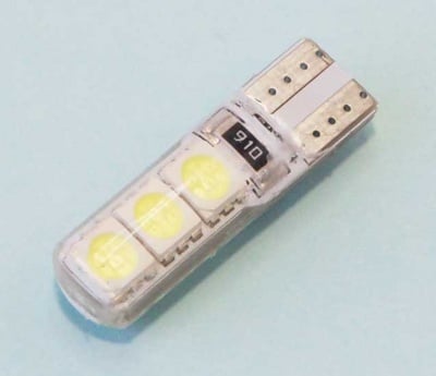 Лампа 12V LED T10 W0601 бяла