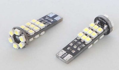 Лампа 12V LED T10 W2411 бяла