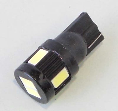 Лампа 12V LED T10 W0612 бяла