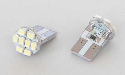 Лампа 12V LED T10 W8B