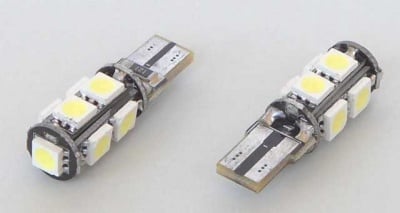 Лампа 12V LED T10 W0912 бяла