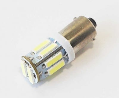 Лампа 12V LED BA9S W1011 бяла