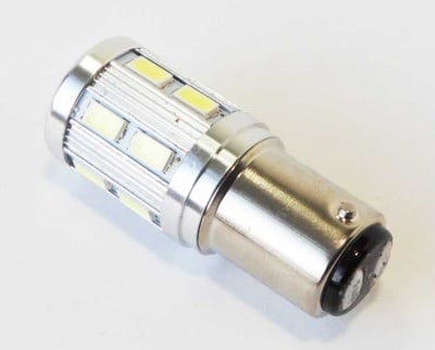 Лампа 12V LED BAY15D W1312 бяла