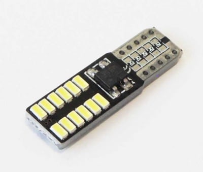 Лампа 12V LED T10 W2412 бяла