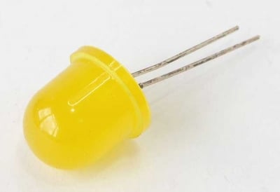 Светодиод 12mm жълт