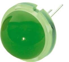 Светодиод 20mm зелен