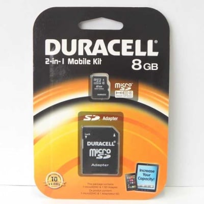 MEMORY MSD CARD 8GB DURACELL