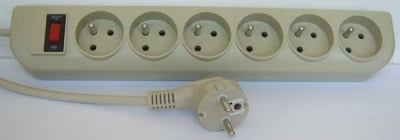 Разклонител с кабел 6ZK/3 С КЛЮЧ И ЗАЩИТА