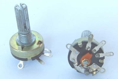 Потенциометър 10kOm с ключ LIN-34
