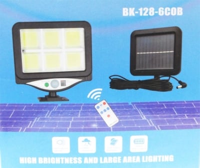 Акумулаторен прожектор BK128-6COB SOLAR