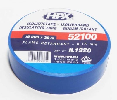 Изолационна PVC лента HPX 20X19 синя