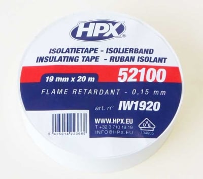 Изолационна PVC лента HPX 20X19 бяла