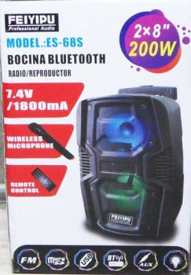 Тонколона ES-68S MP3 FM Bluetooth RC
