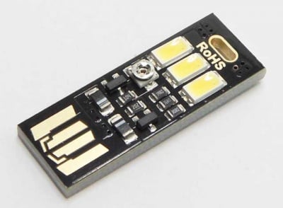 USB лампа с 3 диода с регулатор