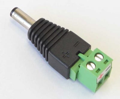 Захранваща букса женска 2.1x5.5 с клема 03