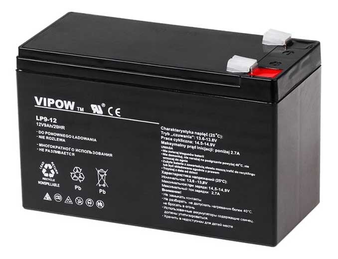 Акумулаторна батерия 12V/9AH VIPOW | Tpetrov.com