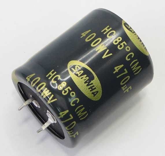 Кондензатор 470MF/400V SAMWHA | Tpetrov.com