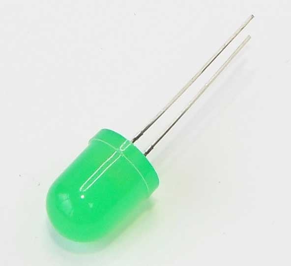 Светодиод 10mm зелен 90mcd | Tpetrov.com