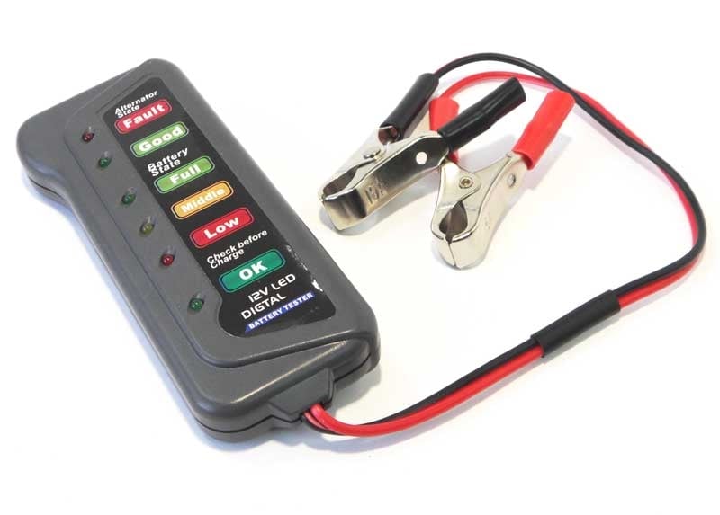 Тестер за акумулаторни батерии 12V LED | Tpetrov.com