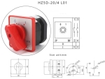 Ротационен електрически превключвател HZ5D-20/4