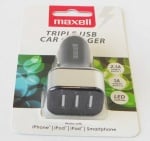 Адаптер за запалка 12V-5V/2.1A/1.0Ax2 USB MAXELL
