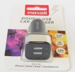 Адаптер за запалка 12V-5V/2.1A/1.0A USB MAXELL