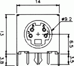 Букса S-VHS MDC204E