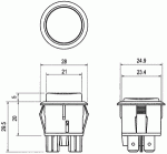 Бутон R13541BL01GL