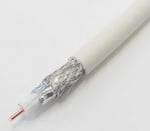 Коаксиален кабел 75OM RG6 бял CCS