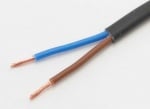 Кабел 2x0.75mm BG черен плосък