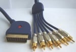 Кабел K-825 SCART-6 RCA