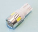 Лампа 12V LED T10 W0614 бяла