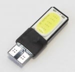 Лампа 12V LED T10 W1211 COB бяла