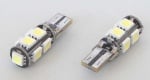 Лампа 12V LED T10 W0912 бяла