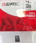 MEMORY MSD CARD 4GB EMTEC