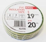 Изолационна PVC лента EMOS 19x20 жълто-зелена