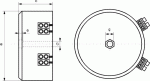 Трансформатор 1x24V/4.16A INDEL